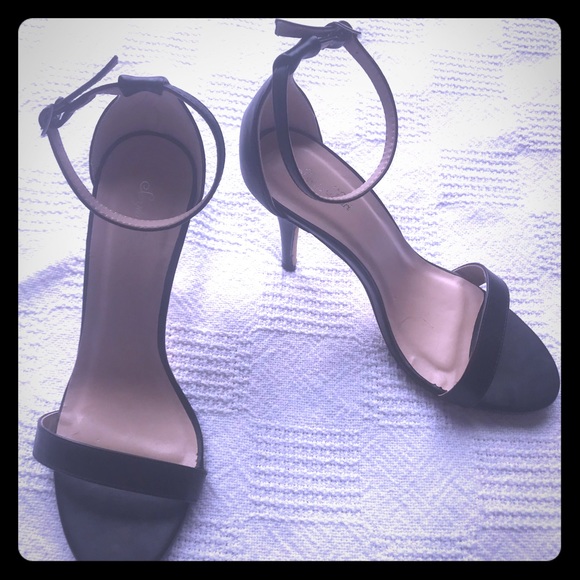 Sergio Bari black opened toe 4” heels size 9 - Picture 1 of 4